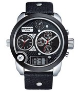Pánske hodinky TripleZone Digital - čierne
