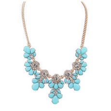 Trendy náhrdelník - modrý