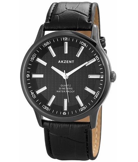 Pánske hodinky Akzent - čierne Black