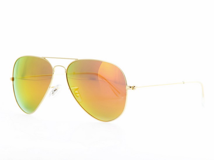 Polarizačné slnečné okuliare AVIATOR Pilotky - zlatý rám Gold