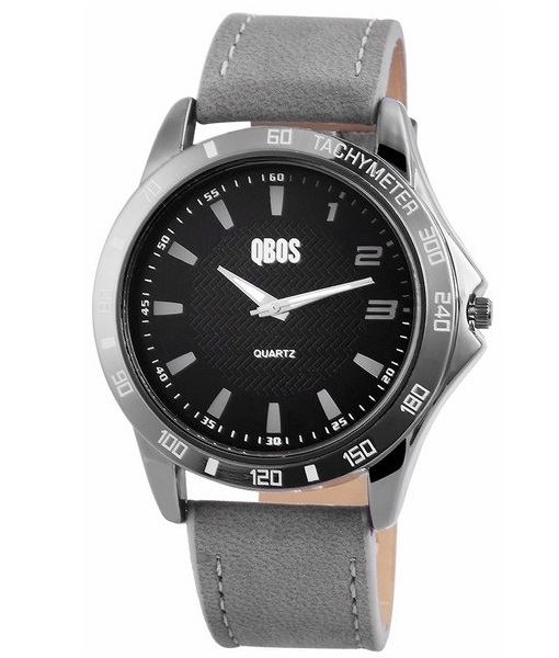 Pánske hodinky QBOS sivé