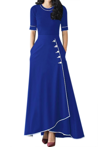 Dámska maxi sukňa Sierra - modrá