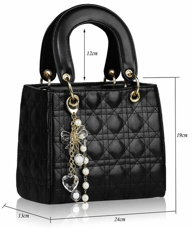 Trendy kabelka čierna v štýle Dior