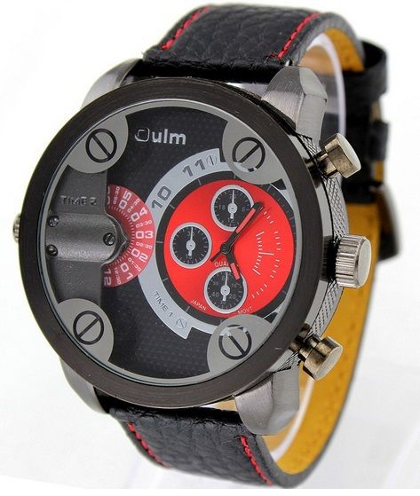 Pánske hodinky Oulm DualNew Red