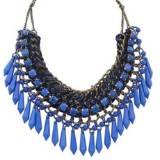 Glamour náhrdelník - modrý