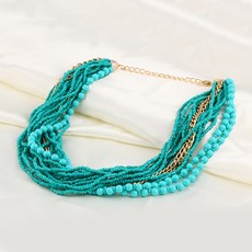 Trendy náhrdelník - modrý