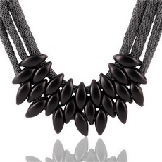 Glamour náhrdelník - čierny