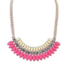 Glamour náhrdelník - ružový