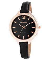 Dámske hodinky Excellanc - čierne/rose