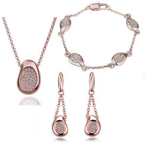 Austrian Crystal set Eva zlatý