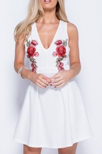 Dámske biele šaty Rose