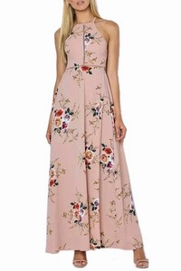 Maxi šaty Floral - marhuľové