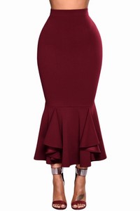 Dámska sukňa Kendra - burgundy