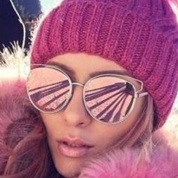 Dámske slnečné okuliare Vivien ružové zrkadlovky