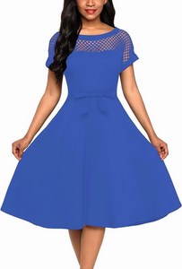 Štýlové dámske šaty Evelyn - modré
